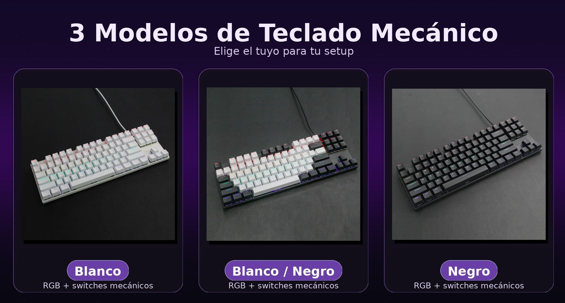 TECLADO MECÁNICO C/ CABLE